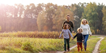 family country walk